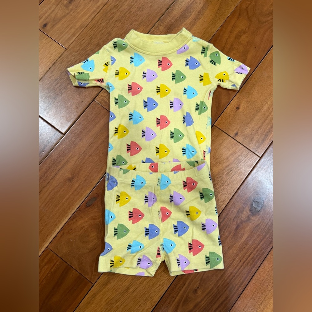EUC Hanna Andersson Fish Patterned Kids' Pajama Set Size 3T